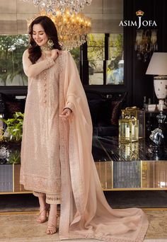 Asim Jofa AJRN-07 Rang-E-Noor Collection Eid Clothes, Hania Aamir, Pakistani Women Dresses, Hazrat Muhammad, Hania Amir, Asim Jofa, Kurti Pant, Net Dress, Pakistani Fancy Dresses