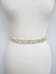 Bridal belt Swarovski crystal and pearl sash Beaded | Etsy Wedding Sash Belt, Waist Sash, Wedding Belts, Bridal Belt, Pearl Crystal, Ivory Pearl, Crystal Set, One Inch, Swarovski Pearls