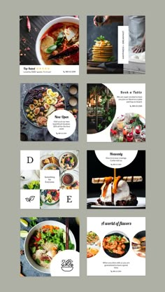 Food Social Media Template & Instagram Template Chef Social Media Design, Catering Instagram Feed, Catering Social Media Post, Food Posts Social Media, Restaurant Social Media Post Ideas, Catering Social Media, Food Template Instagram, Luxury Social Media Design, Restaurant Instagram Feed