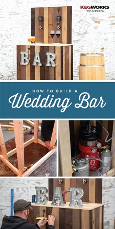 how to build a wedding bar from pallets