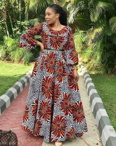 African Maxi Dress, African Attire Dresses, Long African Dresses, Ankara Dress Styles, Ankara Gowns, Best African Dresses, African Dresses Modern, African Wear Dresses, Afrikaanse Mode