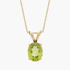 This gleaming pendant necklace showcases an oval cut peridot set in 14k gold. Handcrafted details and a high-quality peridot make this pendant easy to style. Wear it on its own or layer it with additional necklaces for a trendy look. Peridot Pendant, Blue Nile, Semi Precious Gemstones, Gemstone Necklace, Wear It, Oval Cut, Birthstone, Semi Precious, Jewelry Necklaces