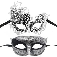 PRICES MAY VARY. Package Includes: 2 masks, one is metal with lace edging sequins, the other is plastic with lace edge Size: Metal: W 17.5cm* H 14 cm/ 6.9”*5.5”; Plastic: W17cm * H 8cm/ 6.7”*3.1”. The eye holes are perfect sized and comfortable The plastic mask can be hand adjusted for a better fit and with the straps to keep in position. The metal one is made with light weight eco-friendly metal alloy, and Decorated with Sparkling Rhinestones One size fits most. Comfortable, Lightweight, Universal-fitting design. No flaking of paint, no messy excess glue residue, and no discoloration, The back of the mask is very smooth, the diamond is tightly wrapped, It will not scratch your face Perfect for couples or date, Halloween Christmas carnivals, masquerade, Mardi gras, party ball prom, costume Silver Masks For Theater And Carnival, Mens Mask, Mask Time, Ball Masks, Night Costume, Phantom Mask, Couples Masquerade Masks, Mask Halloween Costume, Prom Costume