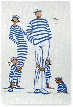 an image of a family dressed in jail clothes