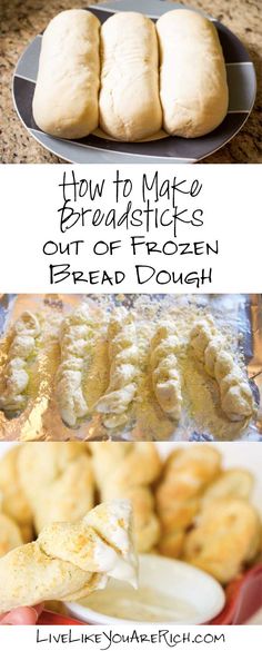 how to make breadsticks out of frozen bread dough