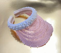 Beach Visor, Gold Mary Janes, 1st Birthday Dresses, Straw Visor, Womens Visor, Festival Shoes, Visor Hat, Pearl Pink, Set Earrings