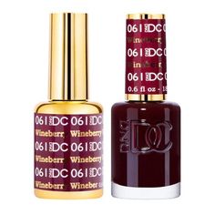 Make a statement with the 061 Wineberry By DND DC. This captivating dark red shade, reminiscent of wine, is the perfect choice for a romantic date night out. Dnd Gel Nail Polish, Dnd Gel Polish, Gel Pack, Beauty Make-up, Long Lasting Nails, Gel Lacquer, Gel Polish Colors, Soak Off Gel, Nail Supply