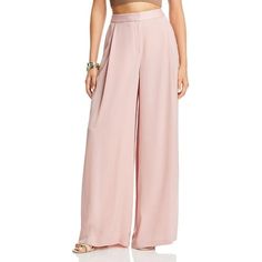 Manufacturer: Kobi Halperin Style Type: Wide Leg Pants Collection: Kobi Halperin Sleeve Length: Material: 100% Polyester Fabric Type: Polyester Specialty: Solid Sku: BH5920287 Size: S.  Color: Pink.  Gender: female.  Age Group: adult. Pink Linen Pants, Pants Collection, Kobi Halperin, Womens Wide Leg Pants, Pink Linen, Pull On Pants, Linen Pants, Online Accessories, Leg Pants