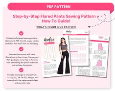 the step - by - step sewing pattern for how to guide is shown in this page