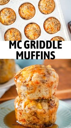 Enjoy McGriddle Muffins, a budget-friendly twist on your favorite breakfast sandwich! Quick to make and perfect for freezing, they're sure to be a hit with your kids! Easy Kids Breakfast On The Go, Breakfast For School Lunch, Breakfast Lunchable Ideas, Quick School Morning Breakfast, Breakfast Mcgriddle Muffins, Make Ahead School Breakfast, On The Go Kids Breakfast, Easy Toddler Breakfast On The Go, On The Road Breakfast Ideas