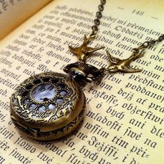 Brass Pocket Watch Necklace number 9 | Ragtrader Vintage Antique Pocket Watch, Pocket Watch Necklace, Number 9, Magical Jewelry, Dessin Adorable, Just Leave, Fantasy Jewelry, Watch Necklace, Dream Jewelry