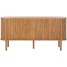 the sideboard is made out of wood