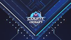 the logo for count down on a dark blue background with white stars and an abstract triangle