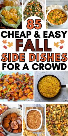 The best easy fall side dishes for a crowd, including butternut squash, sweet potato, and vegetable side dish recipes for a fall dinner party, bbq cookout, potluck, tailgate, or Thanksgiving dinner. Different Thanksgiving Side Dishes, Friendsgiving Sides Easy, Best Fall Side Dishes, Bring A Dish Ideas Parties, Side For Thanksgiving Dinner, Great Potluck Dishes, Quick Vegetable Sides, Thanksgiving Dishes Easy, Fall Sides For Party