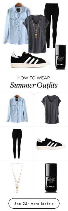 "College Outfit" by verenastroppa on Polyvore featuring moda, Chanel, Max Studio, adidas Originals y Maison Margiela Back To University, How To Have Style, Moda Chanel, College Outfit, Uni Outfits, Sneakers Outfit, College Fashion, Clothes And Accessories, College Outfits