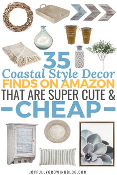 25 coastal style decor finds on amazon that are super cute and cheap