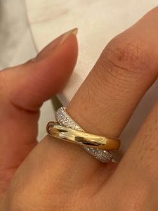 SALT. Fine Jewelry |QUAD CRISSCROSS DIAMOND RING Luxury Yellow Gold Rings For Everyday, Trendy Rings Gold, Classy Rings, X Ring, Ring Inspo, Designer Rings, Luxe Jewelry, Right Hand Rings, Dope Jewelry