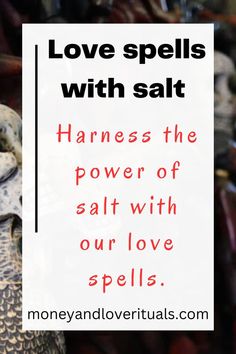 Salt is a powerful ingredient in love spellcasting, symbolizing purification, protection, and grounding. Our love spells with salt are designed to harness the energy and symbolism of this mineral to manifest your desired outcome. Let us help you tap into the power of salt and enhance the effectiveness of your love spells. Start your journey towards love today with our salt-based love spells. Healthy And Wealthy, Curse Removal, Protection Spiritual, Spiritual Cleansing, Our Love, Ritual, Salt