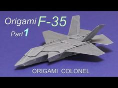 the origami f - 35 is made out of paper