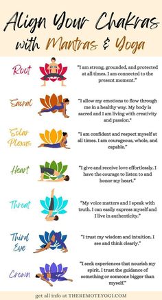 Balancing Chakras, Align Your Chakras, Chakra Healing Meditation, Chakra Affirmations, Yoga Mantras, Energy Healing Spirituality, Chakra Yoga, Easy Yoga Workouts