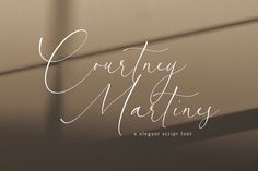 Courtney Martines - Elegant Script Font - Pixel Surplus