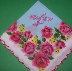 Lovely embroidered handkerchief Embroidered Handkerchief, Vintage Love, Painting Inspiration, Bing Images, Embroidery