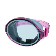 a pair of goggles with pink frames