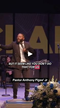 an image of pastor anthony piece on stage