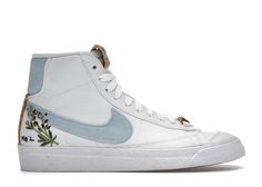 Check out the Nike Blazer Mid 77 Indigo (Women's) available on @StockX Nike Blazer Blue, Custom Nike Blazers, Light Blue Heels, Blazer Shoes, Nike Blazers, Trendy Shoes Sneakers, All Nike Shoes, Nike Blazer Mid 77, Nike Blazer Mid