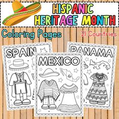 Let your young students learn about Hispanic countries in a simple and fun way with this Pretty Hispanic Countries Coloring Pages. 🌸INCLUDED🌸    1) A PDF File Includes 21 Pages.    2) Size: 8.5x11 Inch.    3) Total Countries 21. 🌸RETURNS🌸 There are No returns when purchasing a digital download. 🌸COPYRIGHT NOTICE🌸 This license is for personal use only. Commercial use is not allowed. Hispanic Heritage Month Preschool, Hispanic Heritage Month Crafts Preschool, Hispanic Heritage Month Art Projects, Spanish Heritage Month Activities, Month Coloring Pages, Hispanic Heritage Month Crafts, Latina Culture, Hispanic Heritage Month Activities