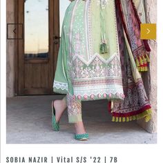 Pakistani Brand Sobia Nazire Full Embroidery 3 Pice Dress Elegant Green Dresses With Embroidered Border, Multicolor Embroidered Dress With Dupatta For Spring, Spring Dresses With Multicolor Embroidery And Dupatta, Spring Wedding Lawn Suit With Embroidered Border, Elegant Spring Dress With Embroidered Border, Spring Green Dress With Dabka Work, Elegant Green Embroidered Dress With Dabka Work, Elegant Green Dress With Dabka Embroidery, Embroidery Dress