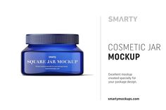 a jar of blue cosmetic product with the text, smart makeup