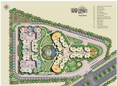 the site plan for an apartment complex