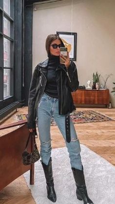 Outfit Botas, Looks Country, Look Retro, Looks Chic, Mode Vintage, Looks Style