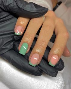 Easy Summer Nails, Gel Overlay Nails, Overlay Nails, Her Nails, Short Acrylic Nails Designs, Dipped Nails