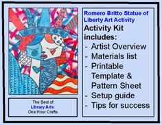 an art activity kit with pictures and text