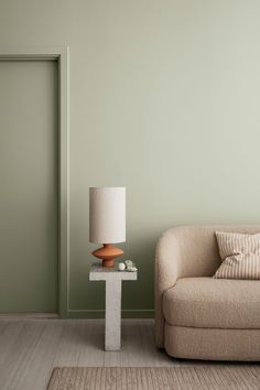 grønn interiørmaling Pale Linden, Best Living Room Colors, Color Forecasting, Scandinavian Color, Elegant Interiors, Soothing Colors