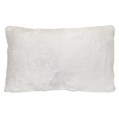 a white fluffy pillow on a white background