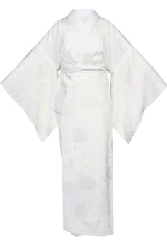 KYOETSU Women's Japanese Silk Long Kimono Nagajuban size M-1. Condition is "New with tags". Shipped with USPS Priority Mail. This size m-1 is for woman/children 3'9"-4'4" 45-60 lbs White Kimono Outfit, Japanese Kimono Fashion, Pretty Kimonos, Traditional Japanese Kimono, Kimono Outfit, White Kimono, Kimono Design, Traditional Kimono, Clothing Design Sketches