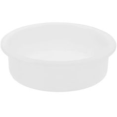 a white plastic bowl on a white background