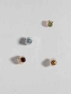 KIRA STUD Faris Jewelry, Tragus Piercing Earrings, Catch Of The Day, Piercing Earrings, Tragus Piercing, Gemstone Studs, Ear Jewelry, Tragus, Hook Earrings