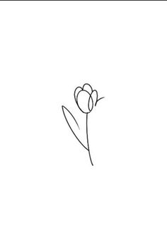 a line drawing of a single flower on a white background with the word love written below it