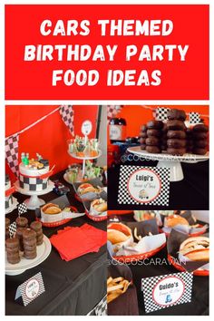 cars themed birthday party food ideas