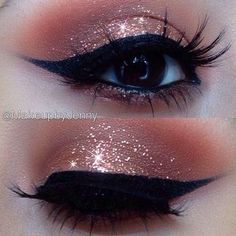 Searching: "rose gold cinderella shoes" - Juxtapost Makeup Repair, Glitter Makeup Tutorial, Makeup Names, Makeup Dark, Rose Gold Eyeshadow, Revolution Eyeshadow, Brown Liner, Yellow Eyeshadow