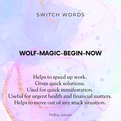 Switch Words For Clear Skin, Switchwords For Clear Skin, Switch Word For New House, Wolf Magic Begin Now Switchword, Wolf Magic Begin Now, Universe Codes, Universal Codes, Switch Codes, Switch Word