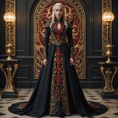 Visenya Velaryon, Game Of Thrones Outfits, Dress Medieval, Got Costumes, Reign Fashion, Targaryen Aesthetic, Fashion Drawing Dresses