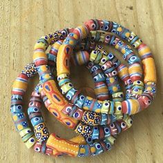 Multi Bracelet, Ghana Art, African Trade Bead Jewelry, African Bracelet, Egypt Jewelry, African Bracelets, Krobo Beads, Mystical Jewelry, Beaded Necklace Designs