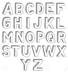 hand drawn alphabet letters and numbers