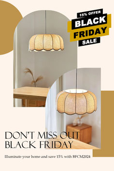 an advertisement for a black friday sale featuring lamps