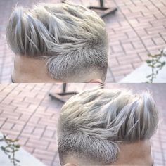 Mens Hair Styles, New Men Hairstyles, Bleached Hair Men, Guys Fashion, Mens Hair Colour, Men Hair Color, Silver Hair Color, Men Haircut Styles, Hairstyles Men